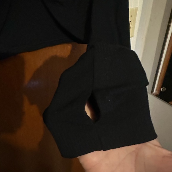 Stylish offline by aerie Black Long Sleeve Top- size M - Picture 3 of 5